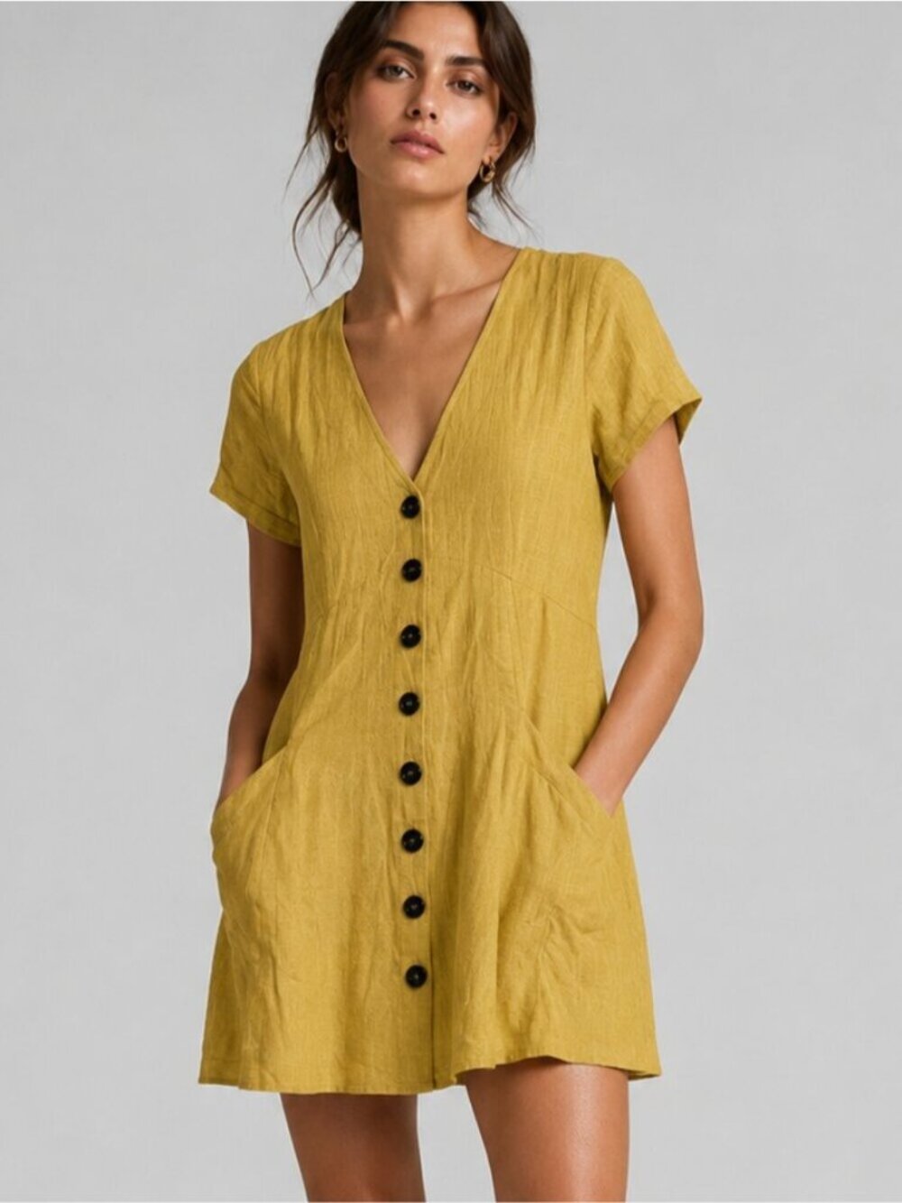 Lottie Moss Linen Dress